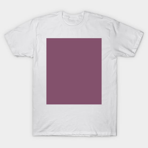 Plum Purple Plain Solid Color T-Shirt by squeakyricardo